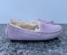 Ugg Ansley Women's Size 6 US Lavender Suede Slip On Moccassins Loafers 57322