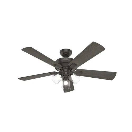 Hunter Fan Crestfield Ceiling Fan 52In Bronze Bleached Grey Pine - Picture 2 of 8