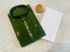 Casual Fancy Designer Party Wear For Mens Bollywood Wedding Kurta Pajama Set