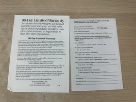 Sega Master System 3D Glasses & Adaptor - Complete In Box w/ Styrofoam & Manual