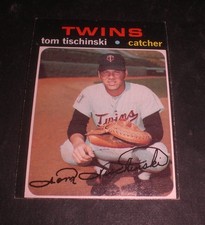 1971  TOM TISCHINSKI TOPPS BASEBALL CARD  #724