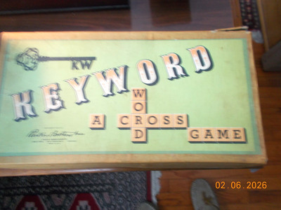 1953 Parker Brothers Game KW Keyword, A Cross Word (Crossword) Game