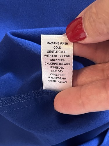 Spense Ladies Blouse, Blue Long Sleeve - Size Large - Excellent Condition - Picture 7 of 11