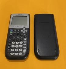 Texas Instruments TI-84 Plus Graphing Calculator - Black W/ cover Working