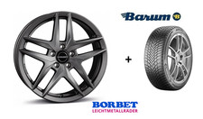 Winterräder Skoda Elroq RS 4x Borbet Z dark grey Felgen Barum Polaris 6 Reifen