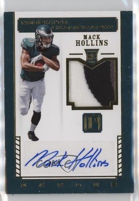2017 Panini Pantheon Gold 64/99 Mack Hollins #138 Rookie Auto RC 5m2