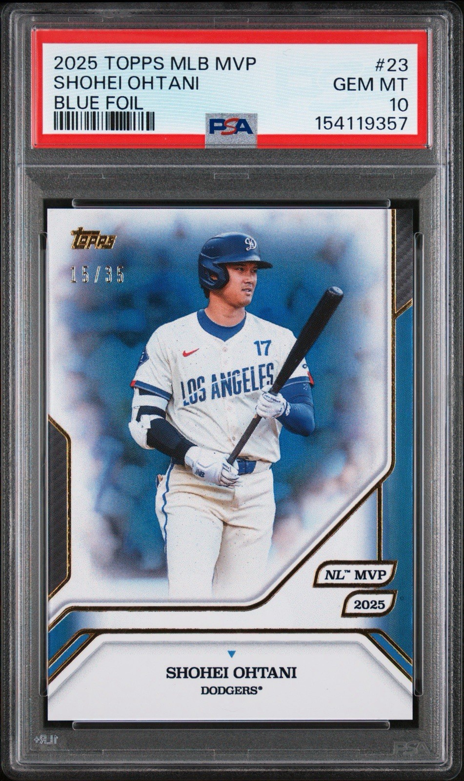 Topps Blue Shohei Ohtani front