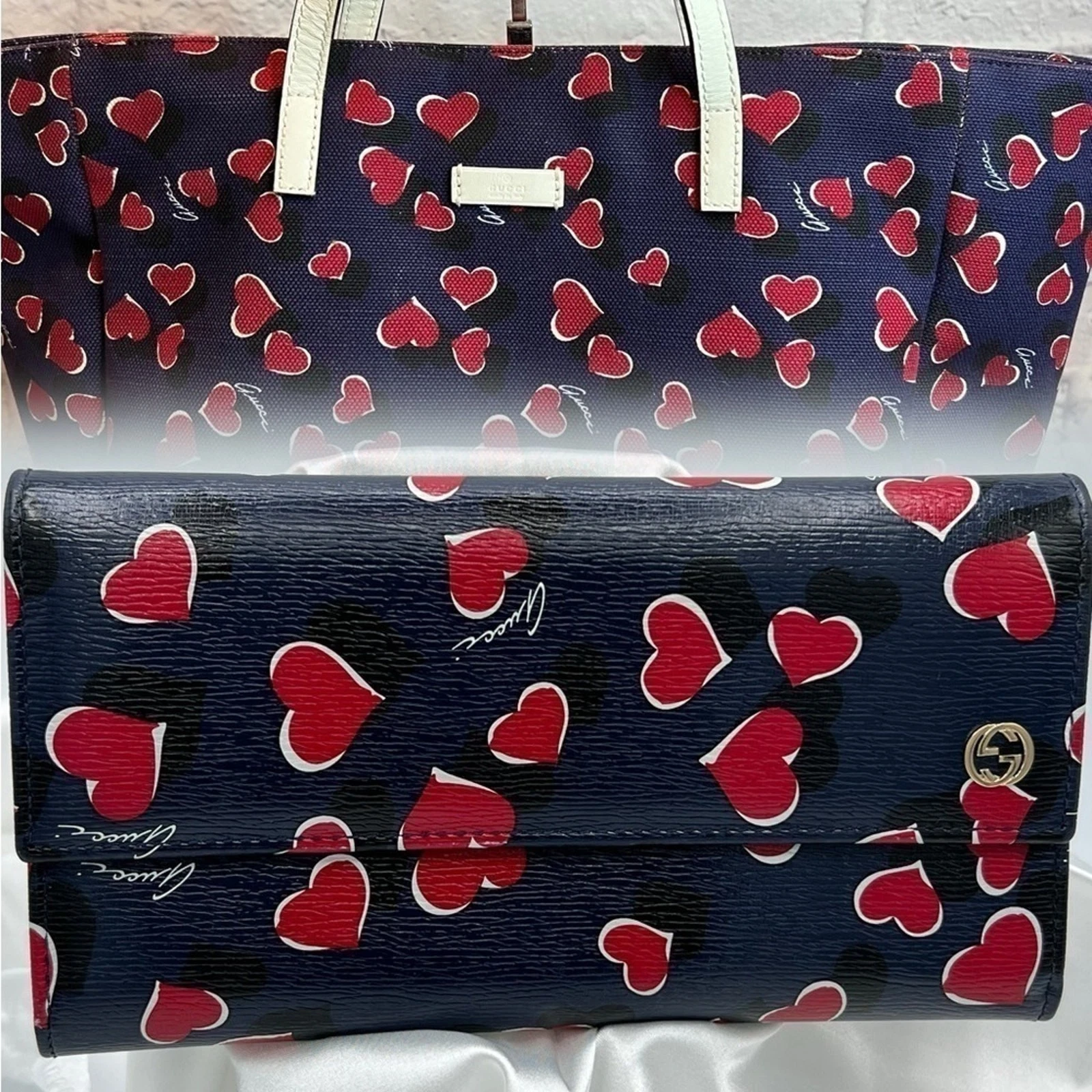 Gucci — ULTIMATE GUCCI HEARTBEAT COLLECTION Tote + Long Wallet