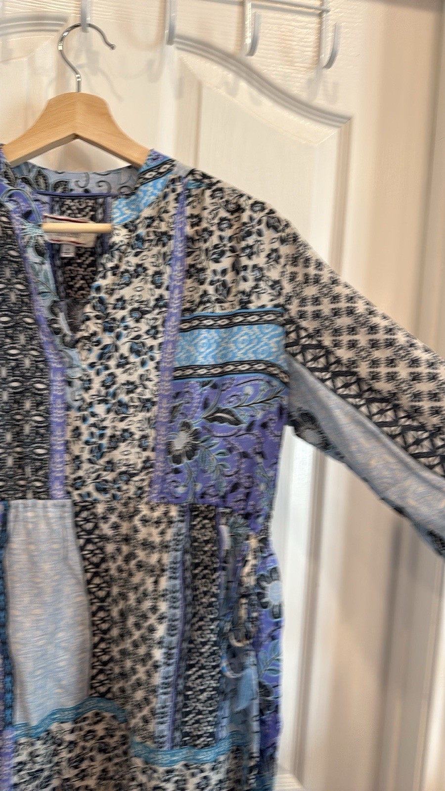 Johnny Was Workshop Marrakesh Patchwork Print Mid… - image 4