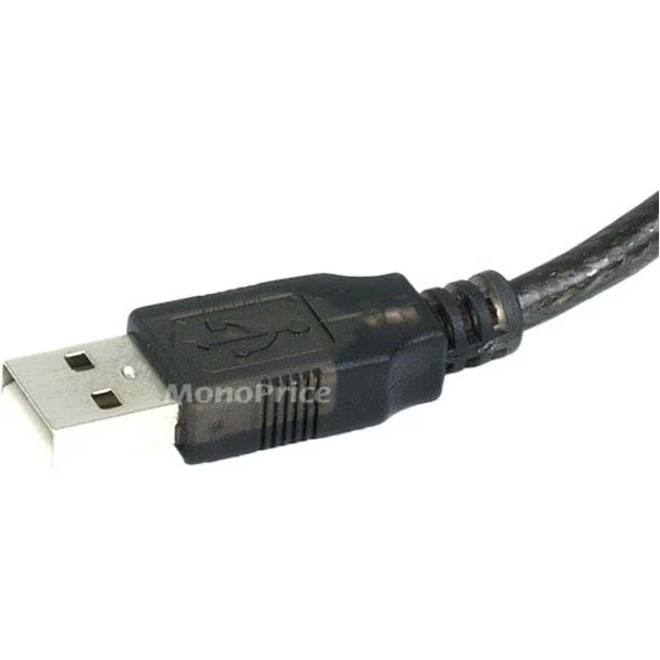 Cable USB 2.0 activo Monoprice, 33 ft de largo, negro 7531 Monoprice 7531 0844660075318, imagen 4