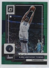 2022-23 Panini Donruss Optic Hyper Green Prizm Karl-Anthony Towns #50 dq2