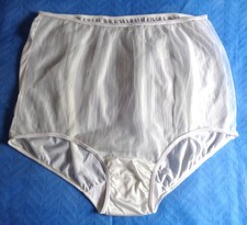 VINTAGE 1960'S NYLON SHEER FRONT GRANNY PANTIES SIZE 10 X