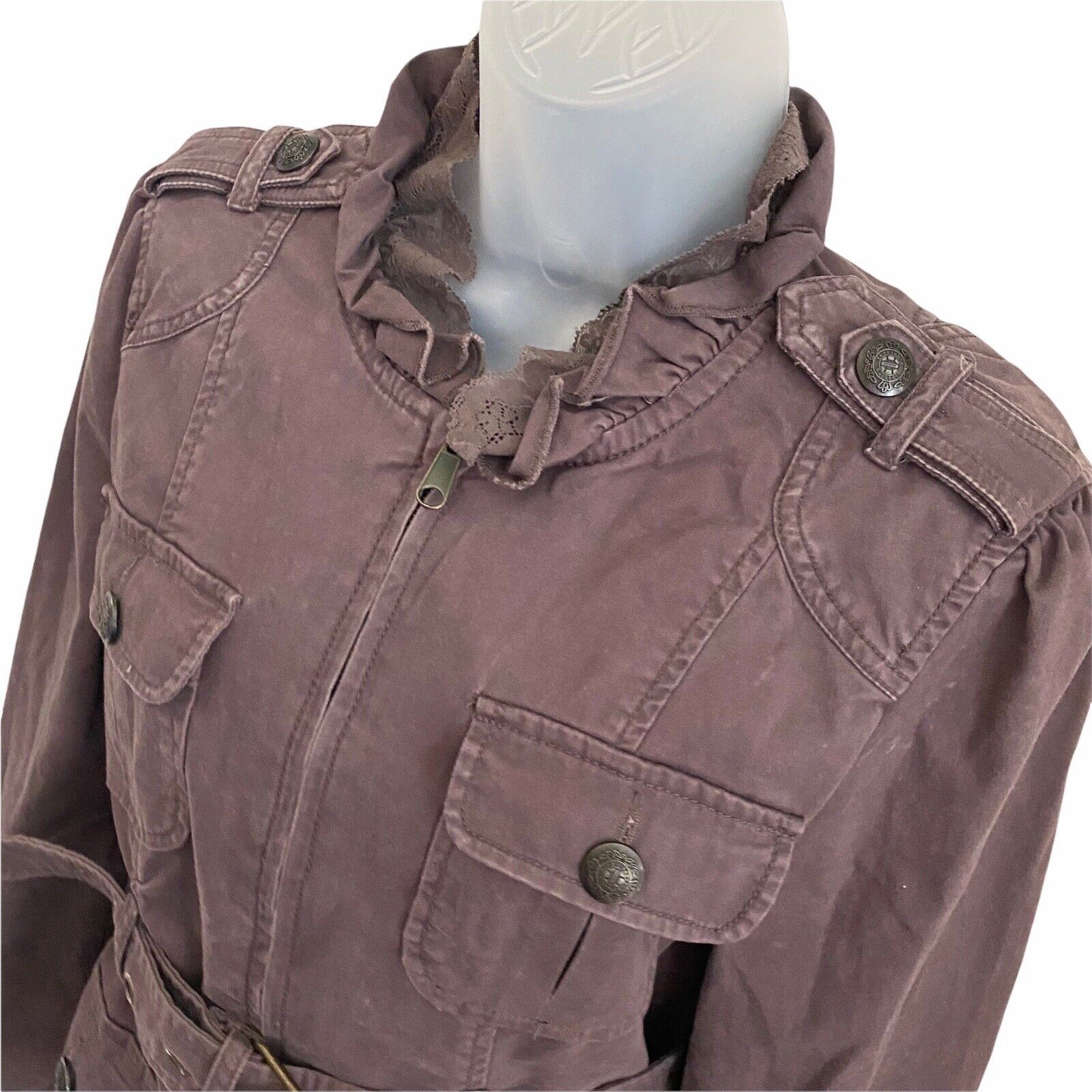 Sanctuary Small Basic Jacket Chocolate Brown Full… - image 6