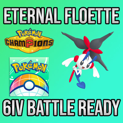  6IV Eternal Flower Floette Battle Ready   Pokemon Champions   Pokemon Home