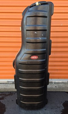 SKB Deluxe Staff ATA Hard Shell Storage Wheeled Golf Bag Travel Case No Key