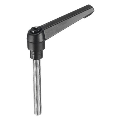 Clamping Lever Adjustable Handle M8 x 60mm 304 Stainless Steel Threaded Stud