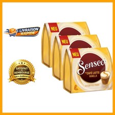 Senseo Dosettes Latte Vanilla, Café au Lait Vanille, 24 Pads