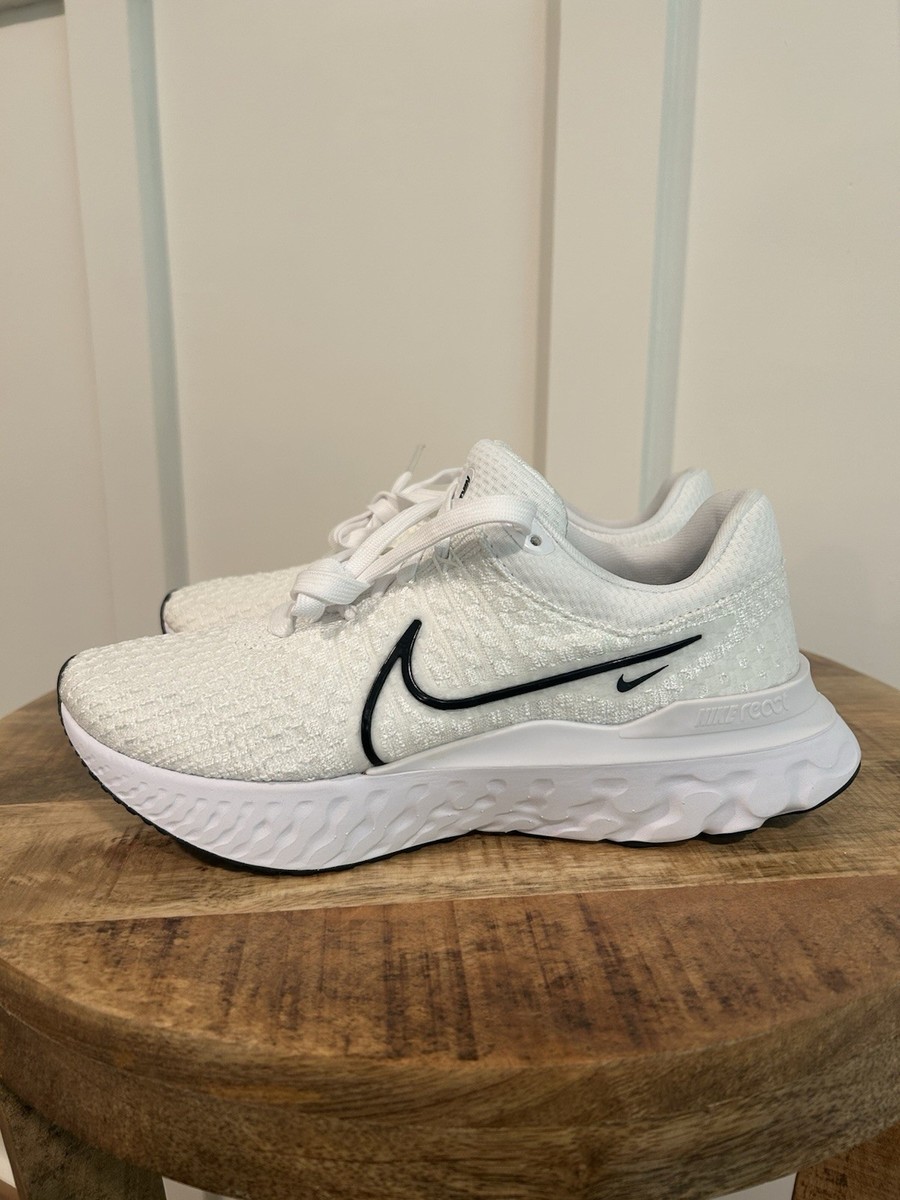 nike men's react infinity run flyknit running shoes white