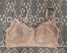 New Wacoal Retro Chic Wireless Bra - Size 34DDD - Toast -  852186