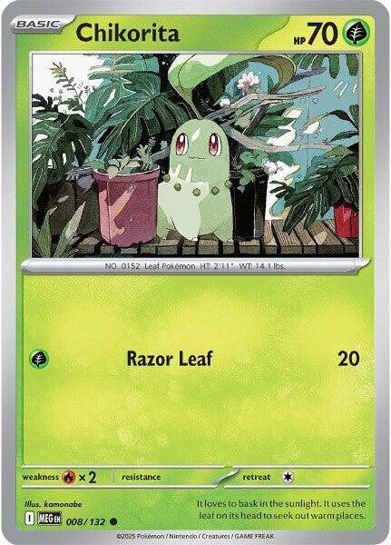 Chikorita Common ME01: Mega Evolution 008/132 NM
