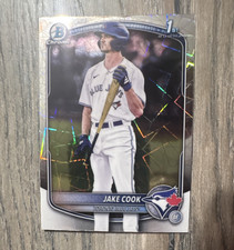 Topps 2025 Bowman Draft Chrome Jake Cook #BDC-97 Laser Refractor Blue Jays