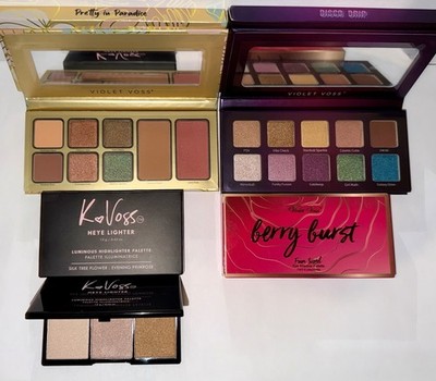 New Violet Voss Eyeshadow Palettes & Highlighter Lot Of 4 Pro Series NIB