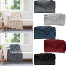 Überwurfdecke Fleece Überwurfdecke Gemütli...
