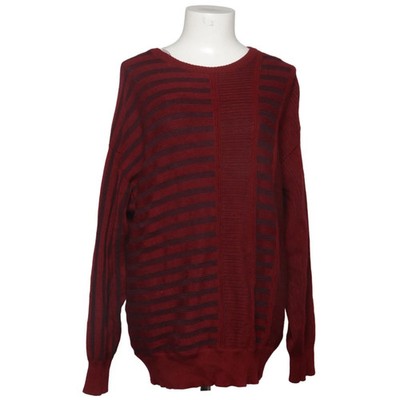 Marz, Strickpullover, Größe: 54, Rot/Lila, Wolle, Streifen, Musterstrick #vRx