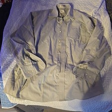 Pierre Cardin Button Up Shirt Mens Size 15 1/2 Gray Sleeve 32/33. R