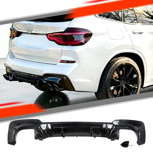 BMW G01 X3 Gloss Black Rear Diffuser M Sport M40i 2017-21