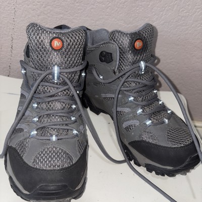 Merrell Moab Continuum Womens Sz 6 Trail Hiking Gray Smoke Vibram Need Insole