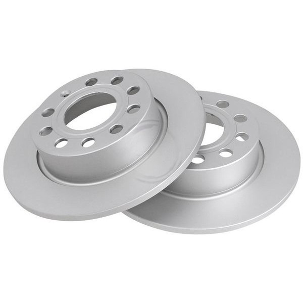 2 Bremsscheiben Voll Ø 253 Mm 10 Mm A.B.S. FüR U.A. Seat Leon-image