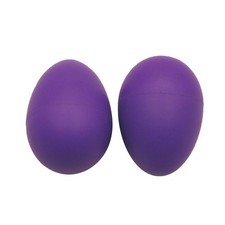 1 Pair of Plastic Egg Shaker Eggs Hand Percussion for Children Purple