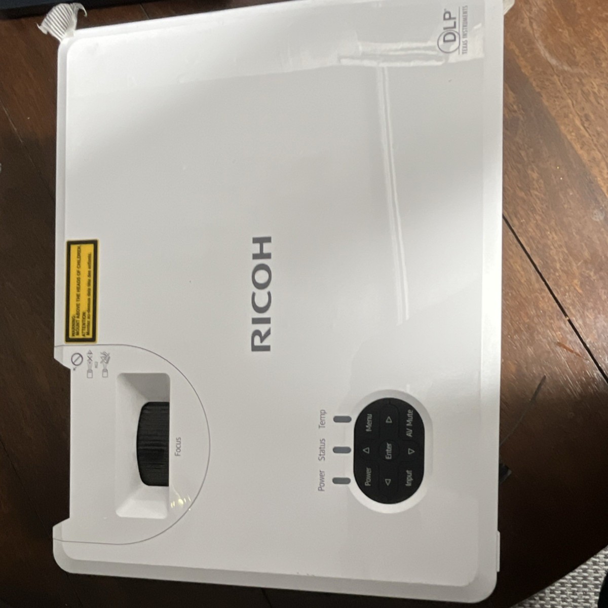 Ricoh PJ WXL4761 DLP Home Theater Projector White HDMI VGA LAN