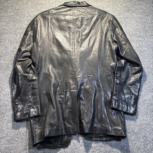 VINTAGE GUCCI Tom Ford Black Leather Jacket Lambskin - Picture 6 of 10