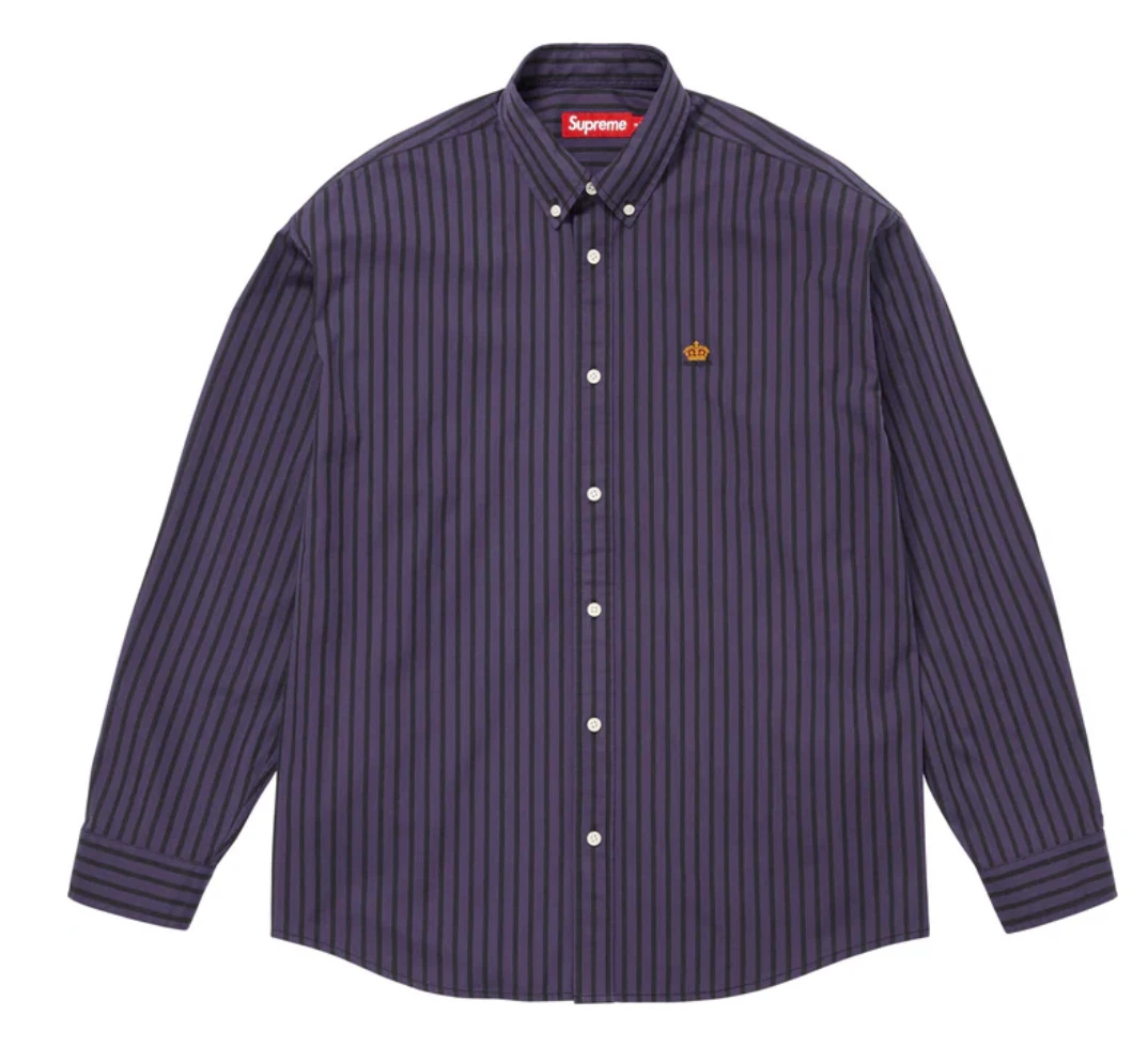 Supreme Stripe Pocket L/S Top M Supreme Short Sleeve Striped T