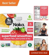 Refreshing Smoothie Pouches: Strawberry Pineapple Flavor 25.32 Oz Total