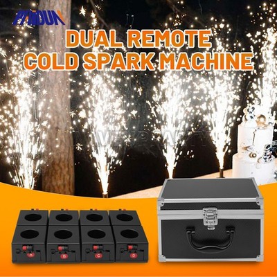 PAIDUN 8x Fountain Sparkler Set Mini Cold Spark Firework Base Flame Stage Effect