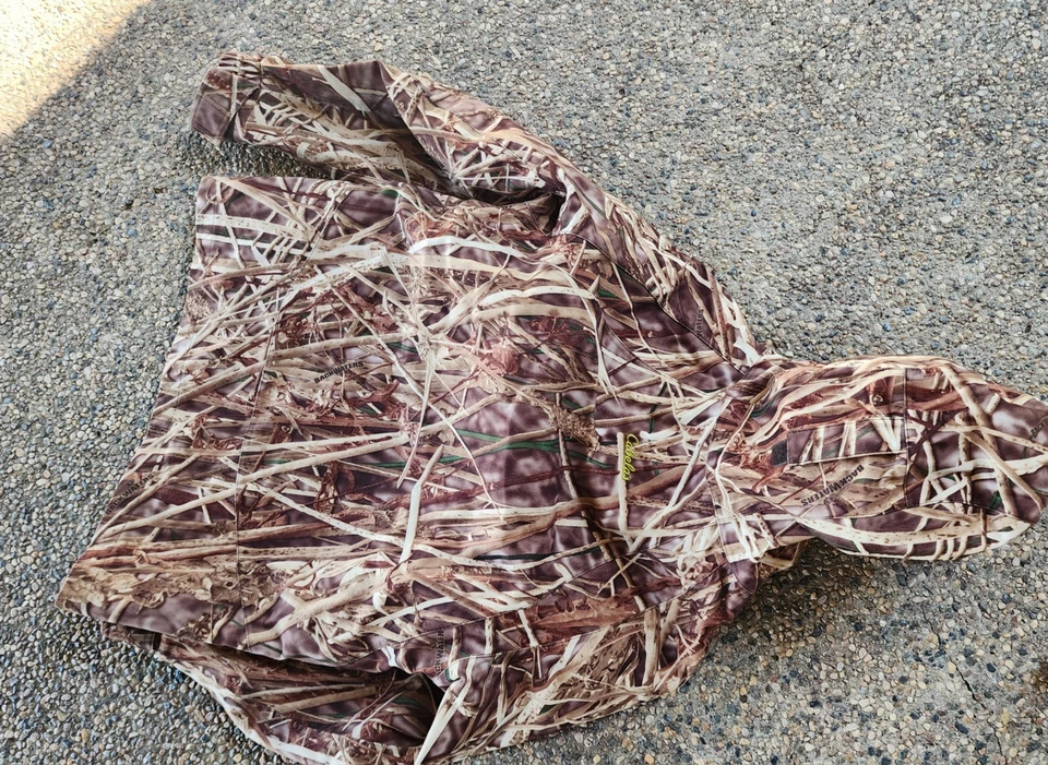 Cabelas Youth LG DRY PLUS Waterfowl Backwoods 夹克带帽拉链衬里 — 第 2/4 张图片