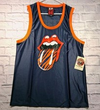 Rolling Stones 2015 Detroit Tigers Zip Code Tour Jersey Tank Size XL NEW NWT!