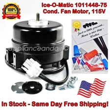 Ice-O-Matic 1011448-75, ICE1011448-7 Fan Motor 115V, Free Shipping - ships TODAY