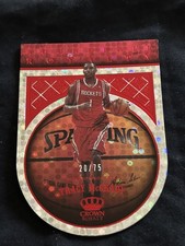 2017-18 Panini Crown Royale Roundball Royalty Red Tracy McGrady Card /75 Rockets