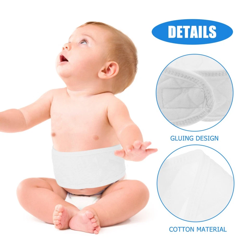 8 piezas bandas para el vientre infantil bandas envolventes para el vientre de algodón cordones umbilicales para bebés bebés Foto 4 de 4