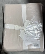 The Citizenry Stonewashed Organic Cotton Percale Duvet - Warm Grey K/CK