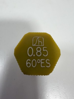 Hago 0.85 60°ES Oil Burner Nozzle Extra Solid Cone 0.85 GPH Yellow HVAC NOS