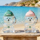 Starbucks Korea Bearista Miniature Keychain 2 Types Pink & Green