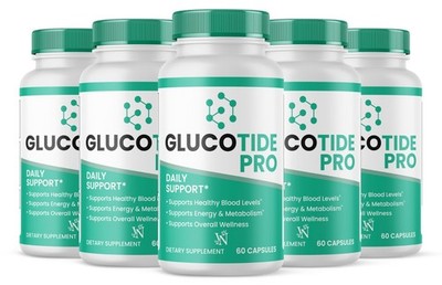 GlucoTide Capsules, Gluco Tide Official Formula, Blood Support Supplement 300ct