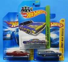 HOT WHEELS 3-64 FORD GALAXIE 500 2007 NEW MODELS-2013 WORKSHOP S&H IN BOX 1/64