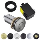 Garbage Disposal Air Switch Kit - UL Listed, Brass 3.6" Long Push Button for ...
