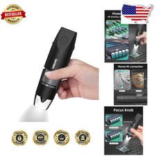 HD Wireless USB Microscope 1000X Zoom Pocket Magnifier for iPhone Android PC